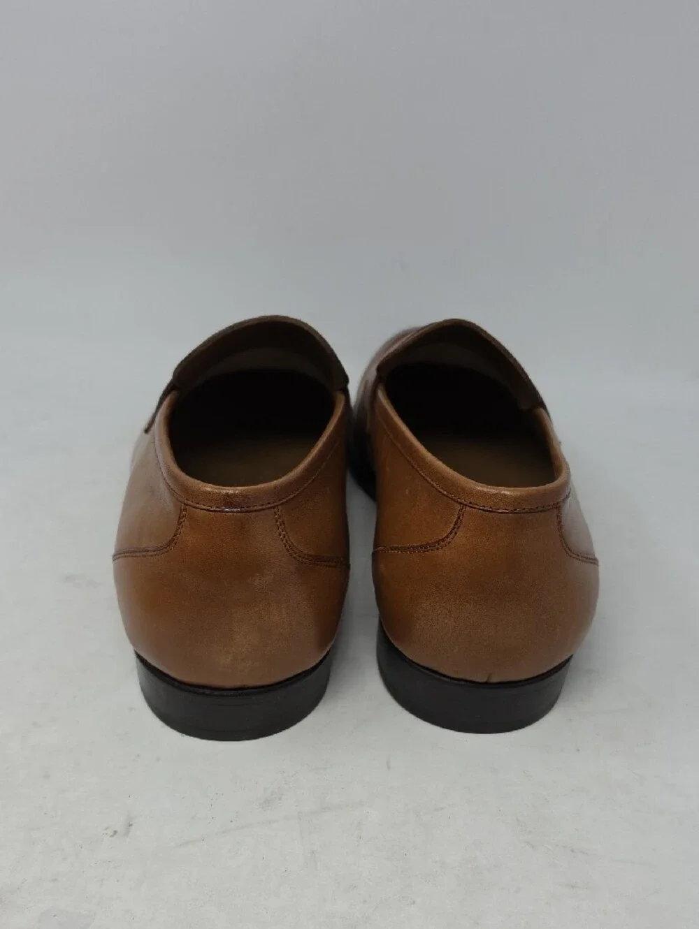 Thomas & Vine Classic Men’s Tan Leather Penny Loafers Size 13